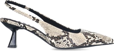 Sacha - Dames - Slingback pumps met snake print - Maat 36