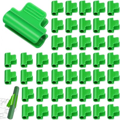 Klemmen, 16 mm, tuinklemmen, kunststof, broeikasfolie, clips, folie, buis, stabiele clips voor broeikasfolie, zonwerend net, insectennet, bevestigingsclip
