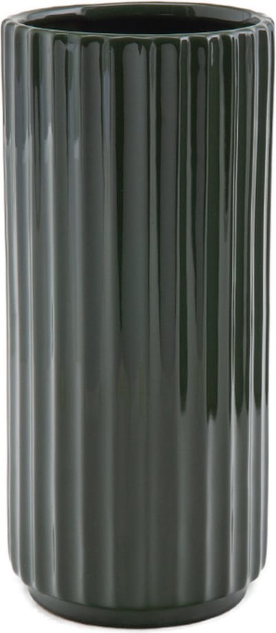XLBoom Ikon Vaas Groen - 15 × 15 × 33 cm - Keramische, porseleinen, vaatwasbestendig design vaas - Verkrijgbaar in Maroon | Green | Black - Duurzaam keramiek voor stijlvol wonen