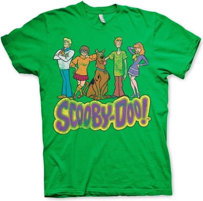 Team- Scooby Doo -T-shirt in distressed-look, groen