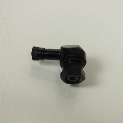 tv25al haaks ventiel Ø11.3mm in zwart aluminium voor tubeless velgen op motoren, auto's en scooters