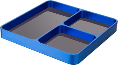 Opslagtray voor Metaaldelen met Sterke Magneten, Organizer voor Schroeven, Pennen en Bouten met Verwijderbare Magnetische Kussens