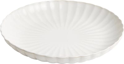 Lavandoux - Dinerbord - Geschulpte - Ø 27 cm - Gebroken Wit - Set van 4