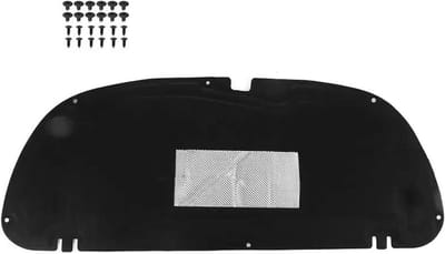 Motorkap Isolatie Pad - Motor Geluidsisolatie - Motor Geluid Dempen - Warmte- en Brandwerend - 100 x 100 mm - Zwart