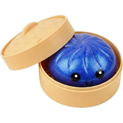 Glitter Dumpling Glitter Dumpling Squishy met Doosje Dumplings Sensorisch Knijpspeelgoed voor Stressverlichting groothandel