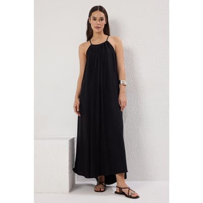 Dames maxi-jurk met rechte pasvorm, casual/dagelijks en ontspannen model