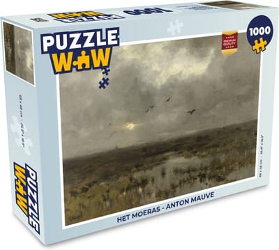 Puzzel Het moeras - Anton Mauve - Legpuzzel - Puzzel 1000 stukjes volwassenen