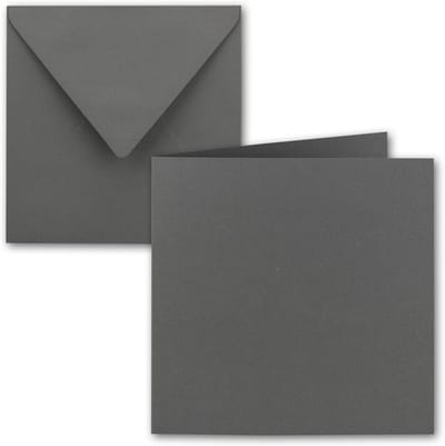 25x Vierkante blanco kaarten 15x15 cm met enveloppen - Perfect voor wenskaarten en uitnodigingen