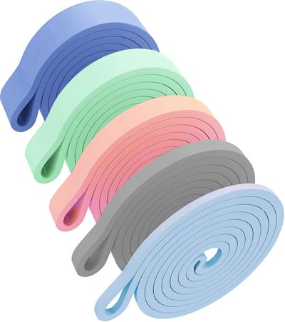 U Fit One 5 Weerstandsbanden Set - Resistance band set - Pull up bands - Power bands - 5 verschillende Weerstanden -Fitness & Crossfit elastiek - Powerlifting banden - Home workout - Stretch bands