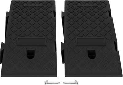 DIMICO - Oprijplaat Rolstoel - Drempelhulp Rubber - Drempelhulpen - Oprijhulp - Antislip - voor Opritten, Garages en Stoepranden