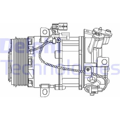 Compressor airconditioning DELPHI KLIMA CS20550