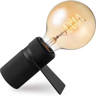 Home Sweet Home - Moderne tafellamp Matrix - Zwart - 11/10.2/5.3cm - bedlampje - geschikt voor E27 LED lichtbron - gemaakt van Metaal