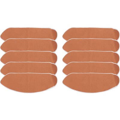 10 Stuks Anti-Schuur Dijtape Zweetbestendig Anti-Wrijving Elastische Dij Binnenkant Sticker Pad brown