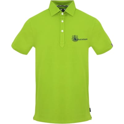 Aquascutum Heren Poloshirt met Kraag en Korte Mouwen (Kalk)