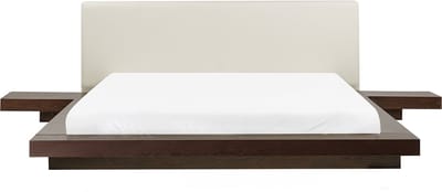 ZEN - Futon tweepersoonsbed - Donkerbruin - 160 x 200 cm - MDF