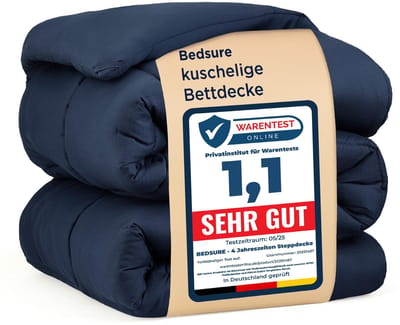 Allecto - Dekbed 240x220cm - 4 Seizoenen - Oeko-TEX Gecertificeerd - Blauw - Warm Dekbed voor Allergiepatiënten - Zacht en Comfortabel