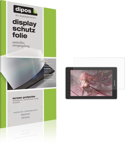 dipos – 2x Matte Beschermfolie geschikt voor Gaomon PD1610 | Krasbestendige & antireflecterende Screenprotector Ultra-Thin