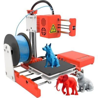 3D&Print® X1 3D-printer voor Beginners - Compact FDM Starterspakket en Bouwpakket - TF Geheugenkaart - 10 m PLA-Filament 1,75mm - 0,4mm Spuitmond - Easyware, Cura en S3D - Cadeau voor Jongens en Meisjes - 6, 7, 8, 9, 10, 11, 12+ Jaar