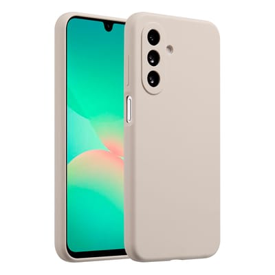Accezz Hoesje - Geschikt voor Samsung Galaxy A26 - Liquid Silicone Backcover - Stone