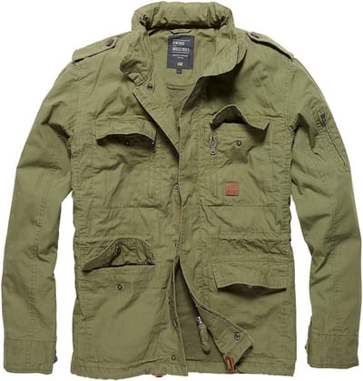 Vintage Industries Overgangsjas Parka Cranford Jacket Olive Drab