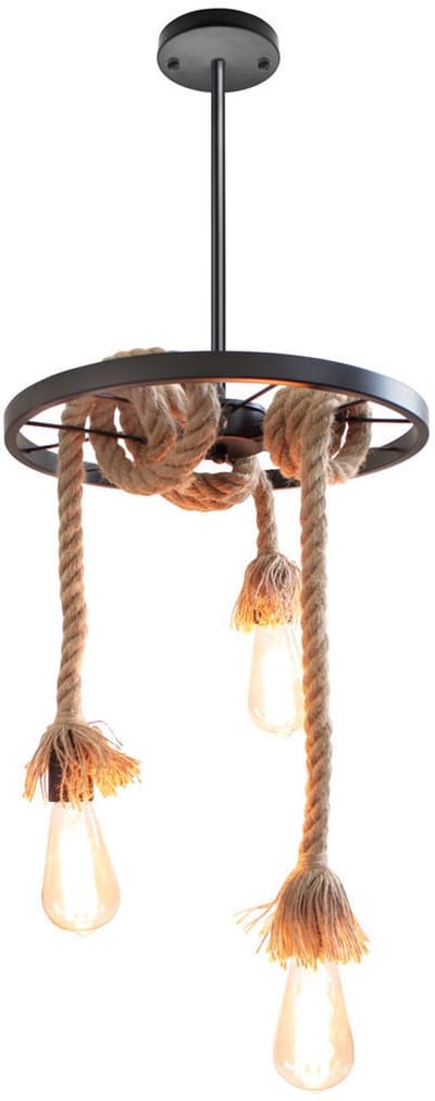 Hanglamp Industriële 3 Lampen Kroonluchter E27 voor Woonkamer Slaapkamer Keuken