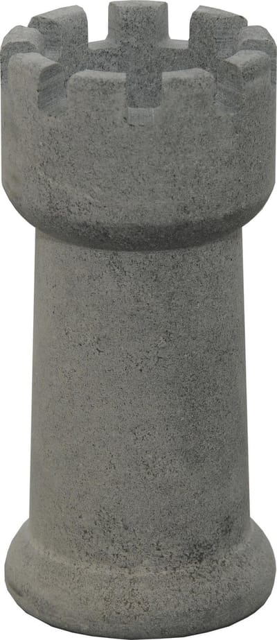 Hukka - Tarujen Torni - Waxinehouder in schaaktoren vorm - Speksteen