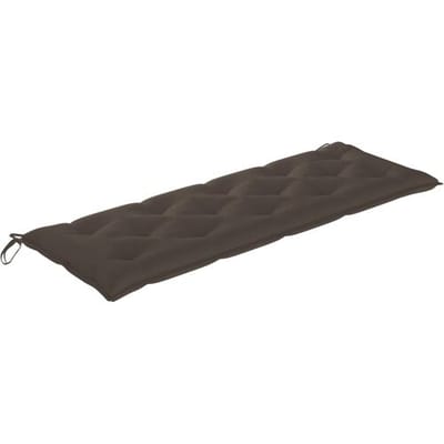 vidaXL - Tuinbank - stapelbaar - met - kussen - 159 - cm - massief - teakhout