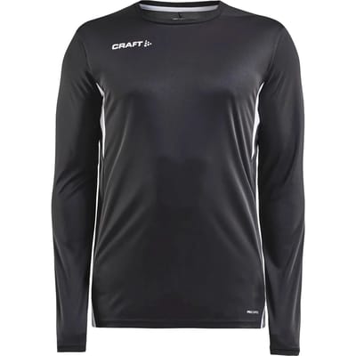 Craft Pro Control Impact Voetbalshirt Lange Mouw Heren - Zwart | Maat: XS