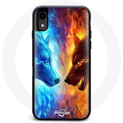 Iphone XR hoesje goed versus kwade wolf