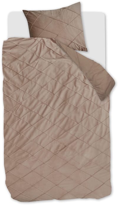 Rivièra Maison - Diamond dekbedovertrek - Eenpersoons - 140x200/220 cm - Zand