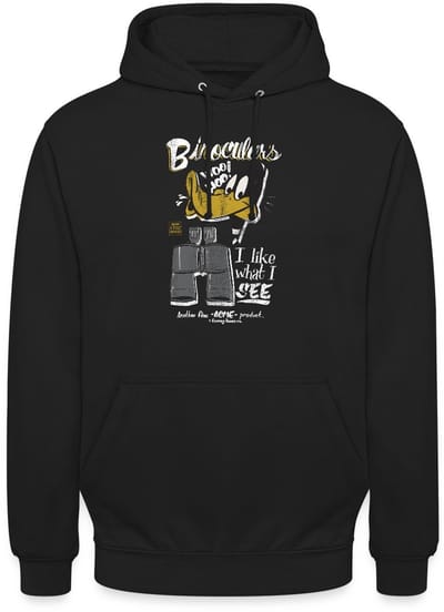 Looney Tunes Daffy Duck Binoculars Hoodie Unisex