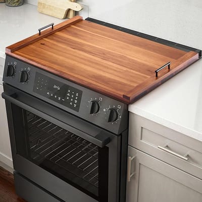 Noodle Board Kachelhoezen - Aanrechtruimte Top Covers - Keuken Organisatie - Met Handgrepen - Rechthoekig - Acacia