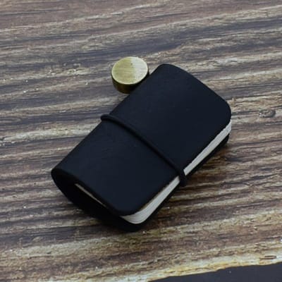 1pc Tiny leren notitieboekje Pocketbook Schetsboek Mini Vintage Retro Schattig Kawaii Draagbare dagelijkse planner Organizer Reisbenodigdheden
