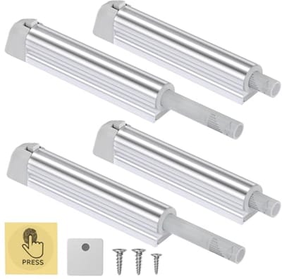 Magnetische Duwvergrendelingen voor Keukenkasten - 4 Stuks Push Open Deurvergrendeling