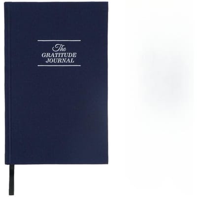 Dankbaarheidsdagboek Creatieve kantoorbenodigdheden Notitieboek Kantoorbenodigdheden Dagboek Reflectie Ponsschema Plan marineblauwe kleur