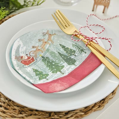 Ginger Ray - 16 Servetten Sneeuwbol