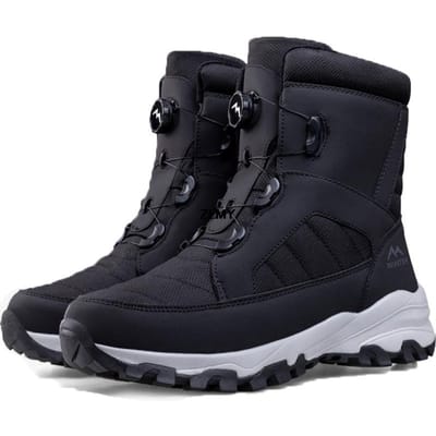 Winter Sneeuwlaarzen Heren Dames Draaiknop Sneeuwlaarzen Waterdicht Outdoor Katoenen Schoenen Warmhouden Hoge Schacht Heren Wandelen Winterschoenen 36