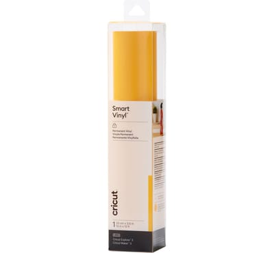 Cricut zelfklevende vinyl folie "Smart Vinyl - Permanent", 33 x 360 cm - Maize Yellow