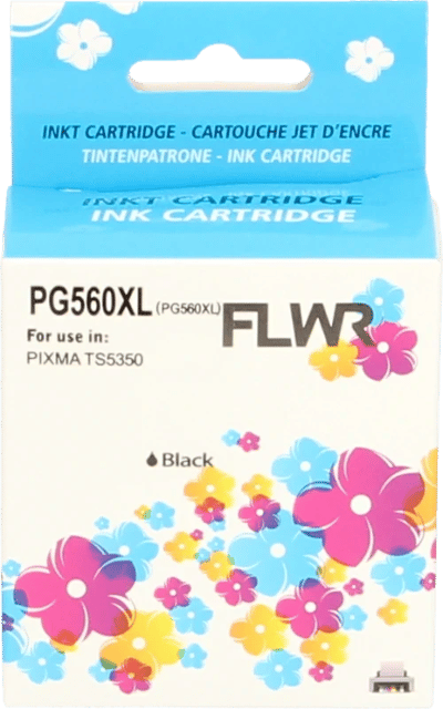 FLWR inktcartridge voor Canon 560XL Zwart - Premium Huismerk Canon 560XL inkt (Zwart - hoge capaciteit) o.a. geschikt voor Canon PIXMA TS5350, Canon PIXMA TS5351, Canon PIXMA TS5350a, Canon PIXMA TS5351i, Canon PIXMA TS7451i
