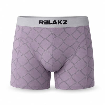 RELAKZ Heren Boxershorts Bamboe Katoen 2-pack Relakz Ridge Purple S