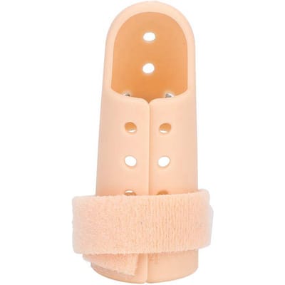 Attelle de Doigt Correcteur Support de Doigt Protecteur pour Douleurs Articulaires aux Doigts Arthrite (# 4) 4 beige