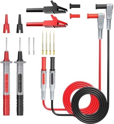 Testleads voor multimeter met krokodillenclips en meetpennen - 16-delige set 4 mm