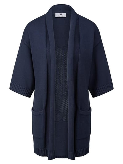 Lang vest Van Peter Hahn blauw
