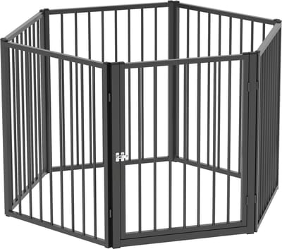 Hondenren - Puppyren - Hondenbench - Staal - Uitbreidbaar - Zwart