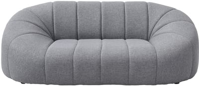 Vente-unique Zitbank voor huisdieren van grijze boucléstof - L98 x D62 x H33 cm - PARUIMA L 98 cm x H 33 cm x D 62 cm