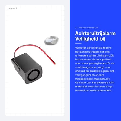 Dailygoods- Achteruitrijalarm 115DB - Universeel - Hoogwaardig ABS - Geluidsniveau 20W - Eenvoudige installatie - Betrouwbaar en duurzaam - Achteruitrijsensor