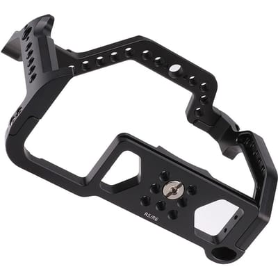 JLwin Metalen Camera Kooi Aluminium Legering met Snelontgrendelingsplaat Koude Schoen Mount Talrijke 1/4in 20 En 3/8in 16 zwart