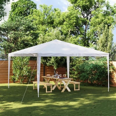 Grote Partytent 4x4m Wit Tuinpaviljoen voor Feest, Tuin en Evenementen