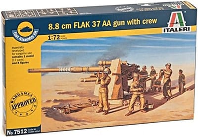 Vliegerafweerkanon 1:72 schaalmodel 37 AA, 8,8 cm