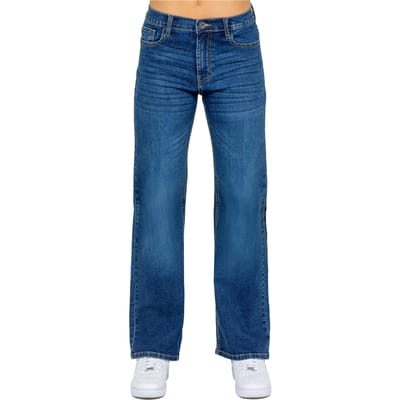 Enzo | Dames Jeans Met Wijde Pijpen